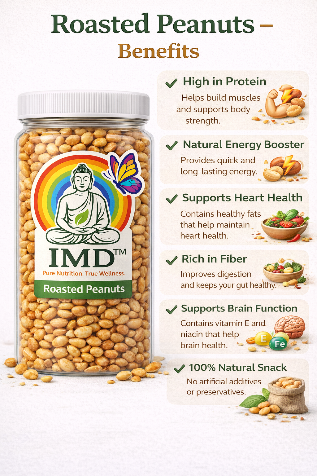 IMD Roasted Peanuts – Crunchy & Healthy Peanut Snack