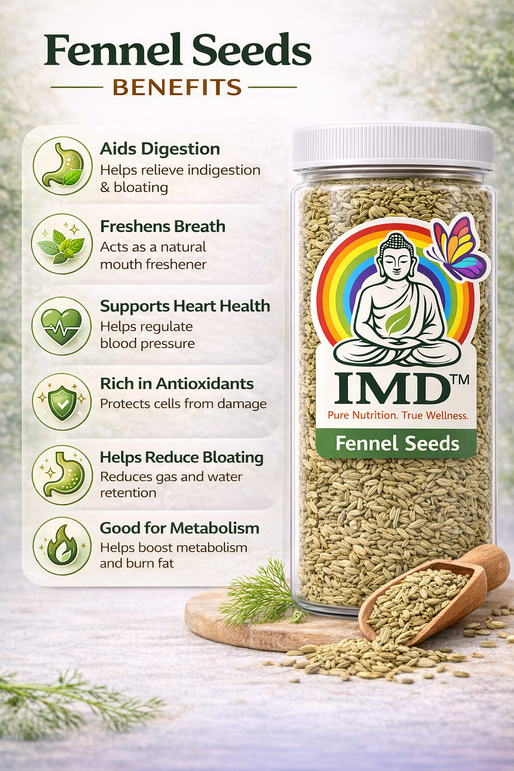 IMD Saunf (Fennel Seeds) – Premium Aromatic Indian Spice