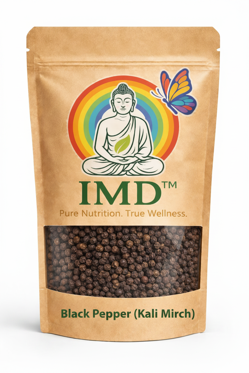 IMD Black Pepper (Kali Mirch) – Premium Whole Black Peppercorns