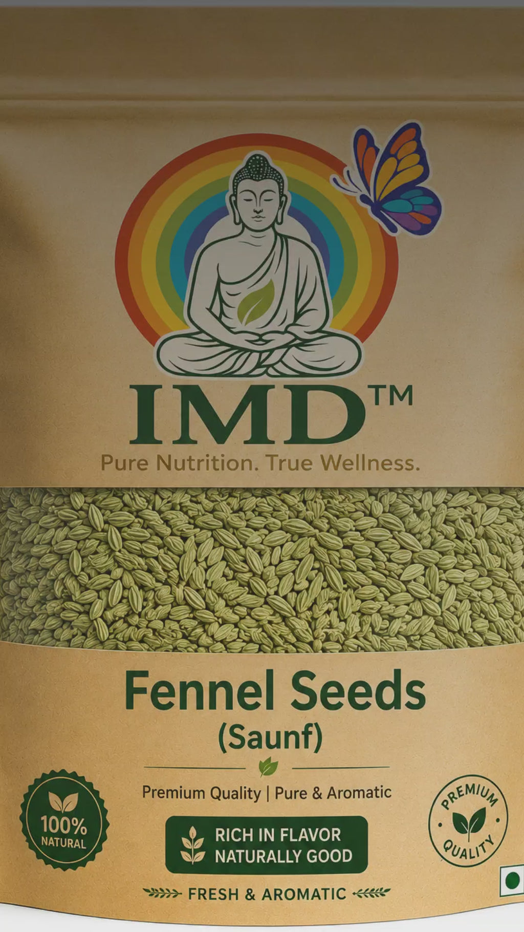 IMD Fennel Seeds (Saunf) – Premium Aromatic Whole Indian Spice