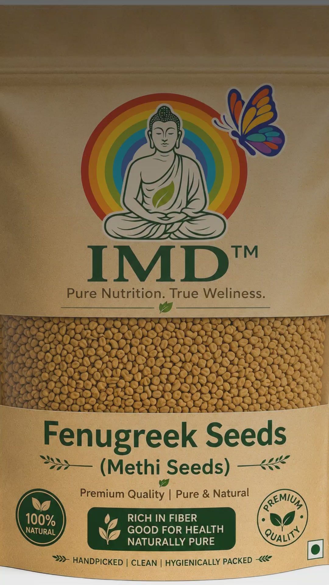 IMD Fenugreek Seeds (Methi Dana) – Premium Whole Aromatic Indian Spice
