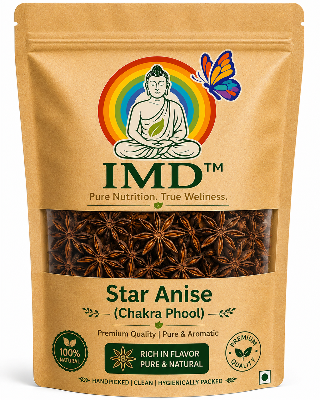 IMD Star Anise (Chakri Phool) – Premium Aromatic Whole Spice
