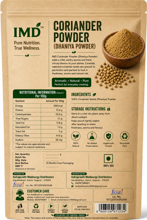 IMD Coriander Powder (Dhaniya Powder) – Fresh & Aromatic Indian Spice