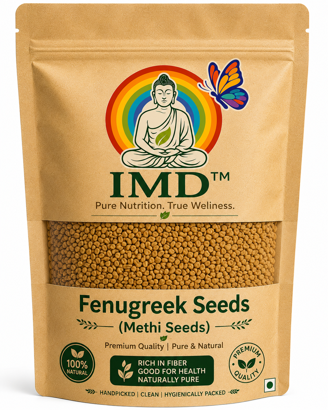 IMD Fenugreek Seeds (Methi Dana) – Premium Whole Aromatic Indian Spice