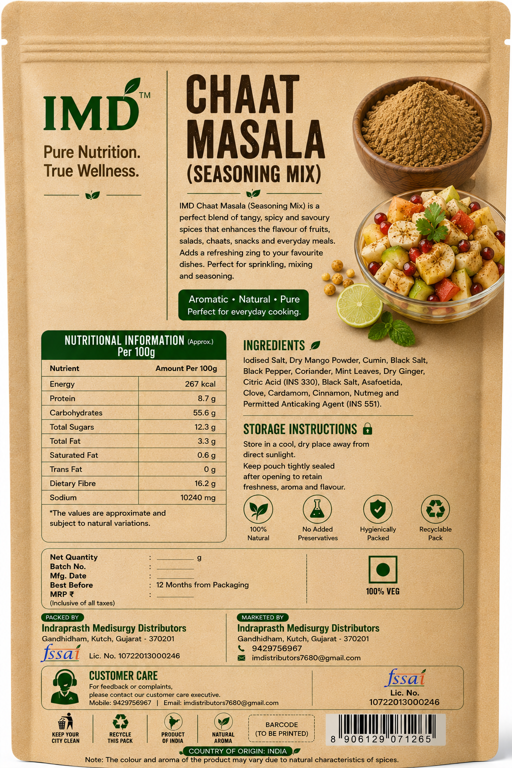 IMD Chaat Masala – Tangy & Flavorful Indian Spice Blend