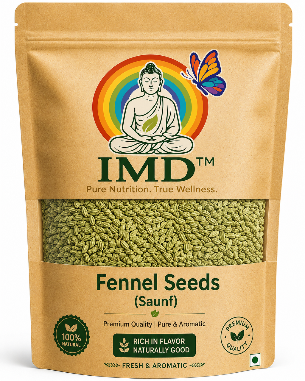 IMD Fennel Seeds (Saunf) – Premium Aromatic Whole Indian Spice